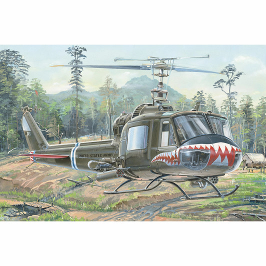 HobbyBoss 1/18 UH-1 Huey B/C Plastic Model Kit - Aus Decals
