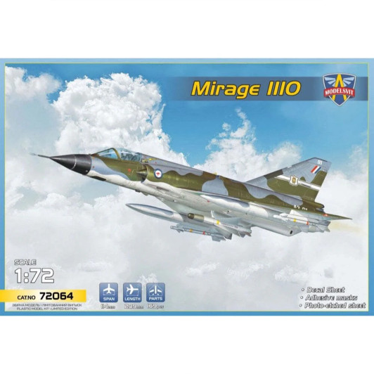 ModelSvit 1/72 Mirage IIIO Plastic Model Kit - Aus Decals