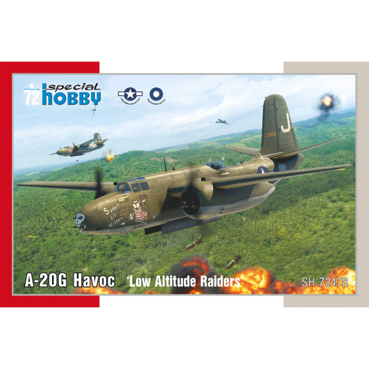 Special Hobby 1/72 A-20G Havoc ‘Low Altitude Raiders’ Plastic Model Kit - Aus Decals