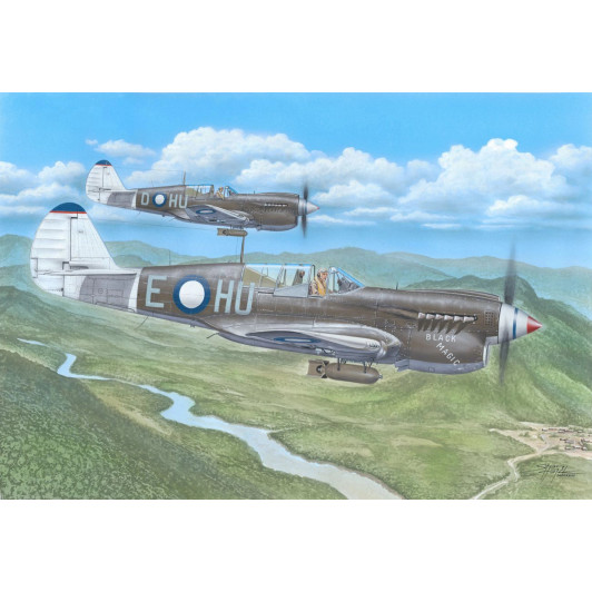 Special Hobby 1/72 Kittyhawk Mk.IV ‘Over the Mediterranean and the Pacific’ Plastic Model Kit - Aus Decals
