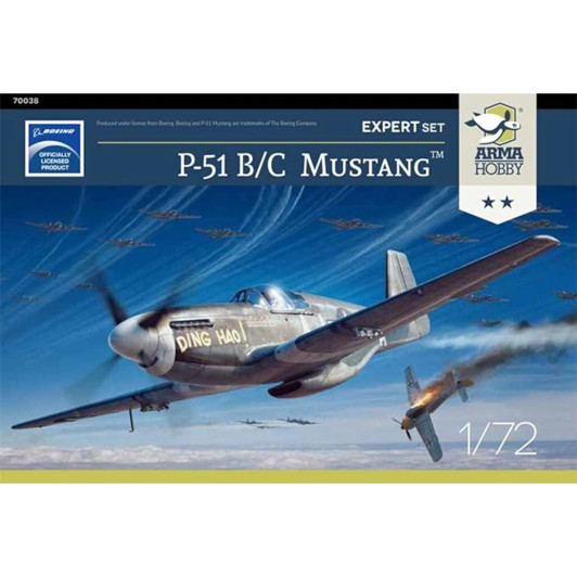 Arma Hobby 1/72 P-51 B/C Mustang Expert Set - Aus Decals Arma Hobby 1/72 P-51 B/C Mustang Expert Set - Aus Decals