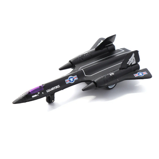DIE CAST PLANE 4 ASSORTED PULL BACK - SR71 Black Bird DIE CAST PLANE 4 ASSORTED PULL BACK - SR71 Black Bird
