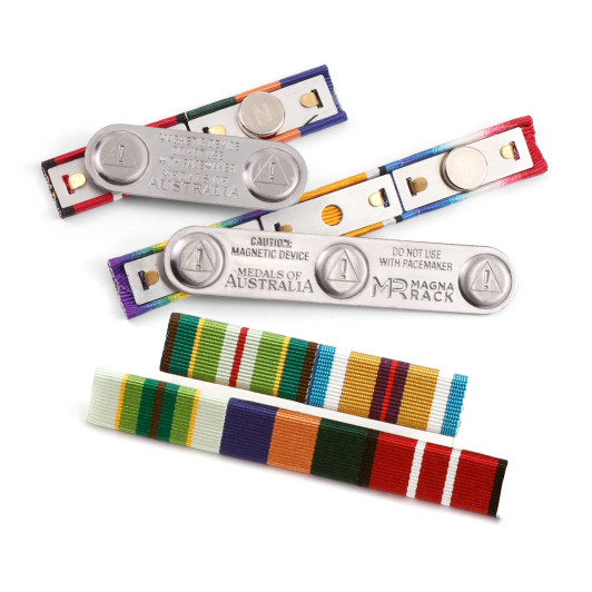 Ribbon Bar 5 (3 & 2) Female and Navy Plastic Magnetic