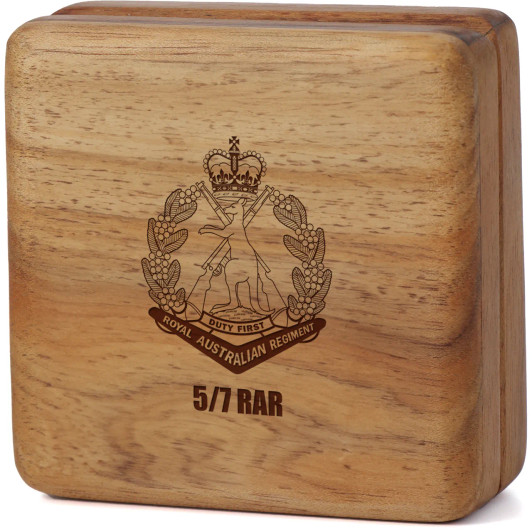 5/7 RAR Tasmanian Blackwood Keepsake Box