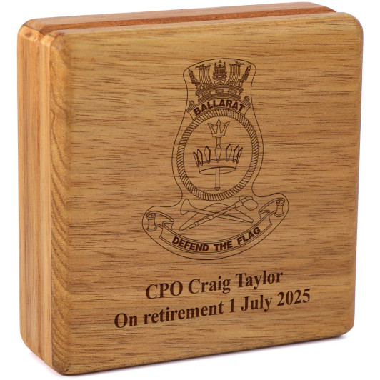 HMAS Ballarat (II) Tasmanian Blackwood Heritage Box