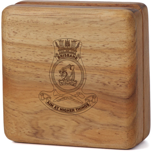 HMAS Brisbane (III) Tasmanian Blackwood Keepsake Box
