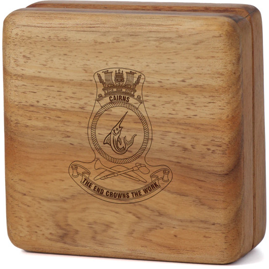 HMAS Cairns Tasmanian Blackwood Keepsake Box