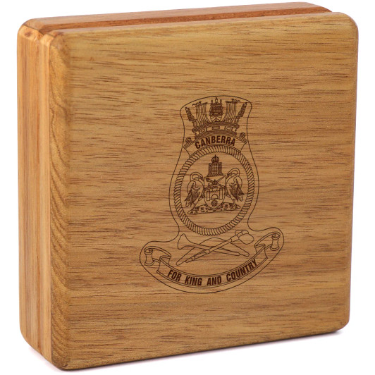HMAS Canberra (III) Tasmanian Blackwood Heritage Box