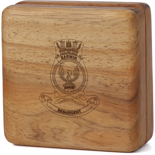 HMAS Darwin Tasmanian Blackwood Keepsake Box