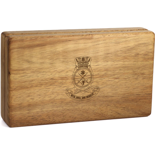 HMAS Farncomb Tasmanian Blackwood Medal Display Box