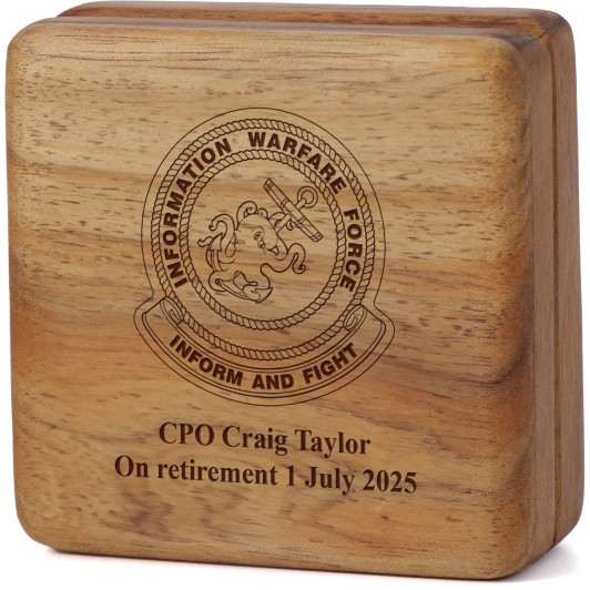 Information Warfare Force Tasmanian Blackwood Keepsake Box