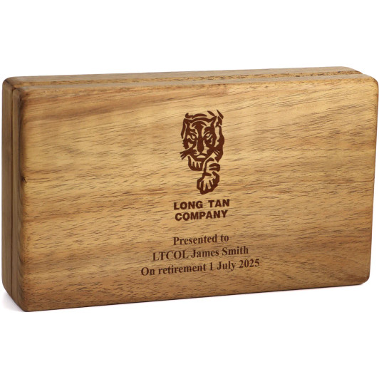 Long Tan Company Tasmanian Blackwood Medal Display Box