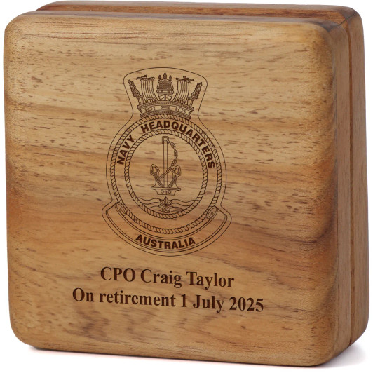 Navy Headquarters Tasmanian Blackwood Keepsake Box
