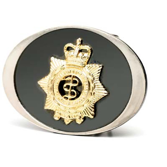 RAAMC Belt Buckle Sturdy Royal Australian Army Medical Corps (RAAMC) Belt Buckle with a detailed 3D design crest. Buy now from the military specialists. Approximate size 70x50mm.