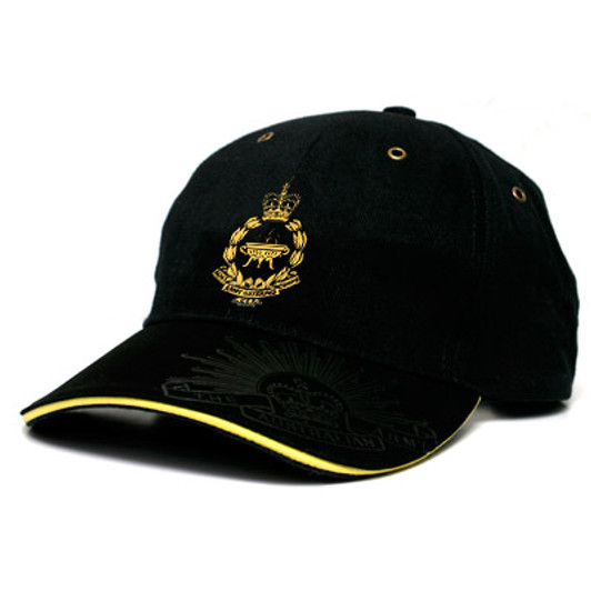 AACC Black Cap This Australian Army Catering Corps (AACC) cap is both stylish and practical with its cool looks. Buy now from the military specialists. This quality heavy brushed cotton cap has the AACC crest embroi