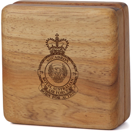 No 79 Squadron (79SQN) Tasmanian Blackwood Keepsake Box