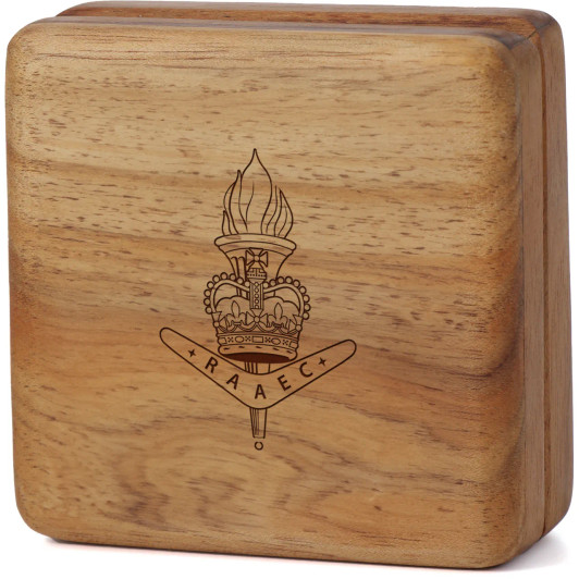 Royal Australian Army Educational Corps (RAAEC) Tasmanian Blackwood Keepsake Box