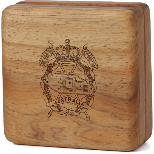 Royal Australian Armoured Corps (RAAC) Tasmanian Blackwood Keepsake Box