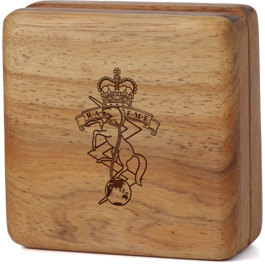Royal Australian Electrical and Mechanical Engineers (RAEME) Tasmanian Blackwood Keepsake Box