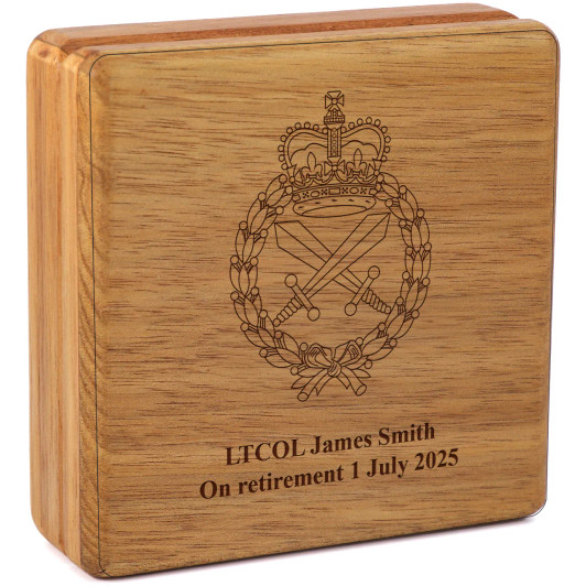 Royal Australian Corps of Military Police (RACMP) Tasmanian Blackwood Heritage Box