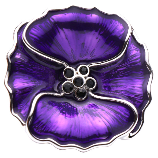 Purple, Petals of Remembrance Brooch