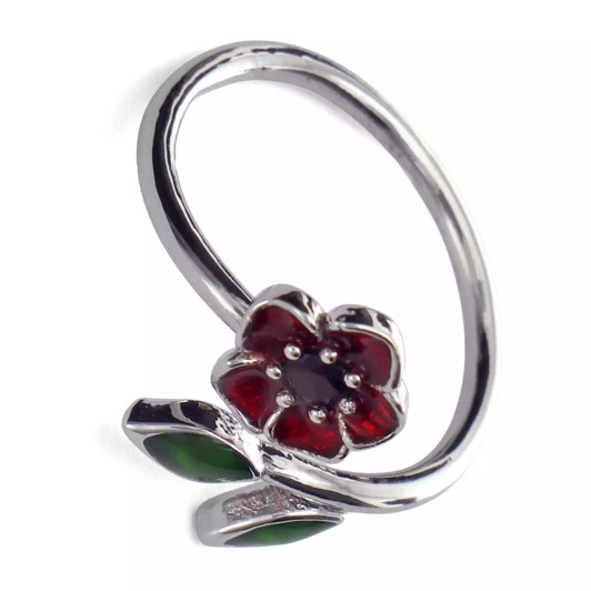 Petals of Courage Adjustable Ring