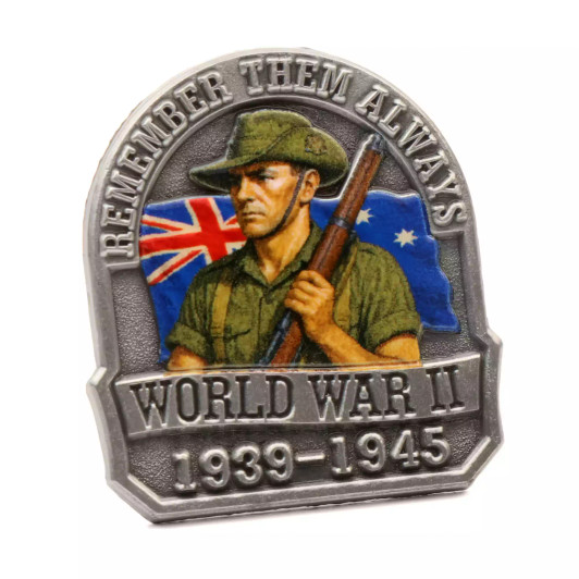 WWII, Remember Them Always Lapel Pin