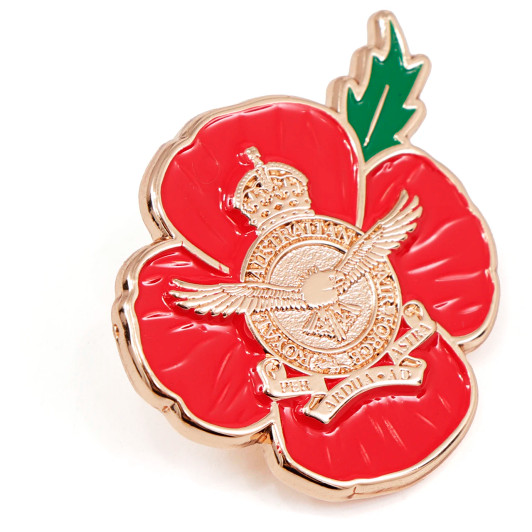 Poppy, Air Force Service Badge, Limited Edition Lapel Pin
