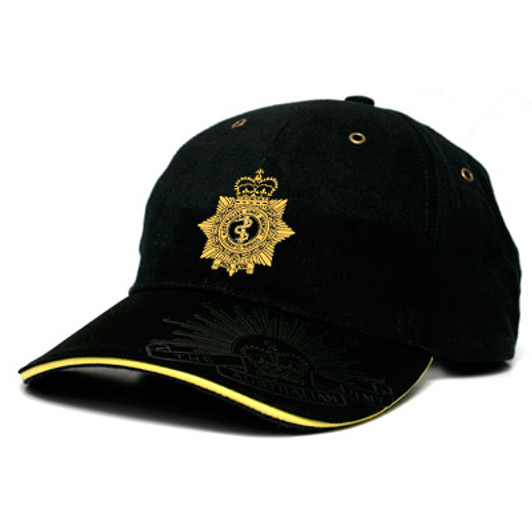 RAAMC Black Cap This Royal Australian Army Medical Corps (RAAMC) cap is both stylish and practical with its cool looks. Buy now from the military specialists. This quality heavy brushed cotton cap has the RAAMC crest