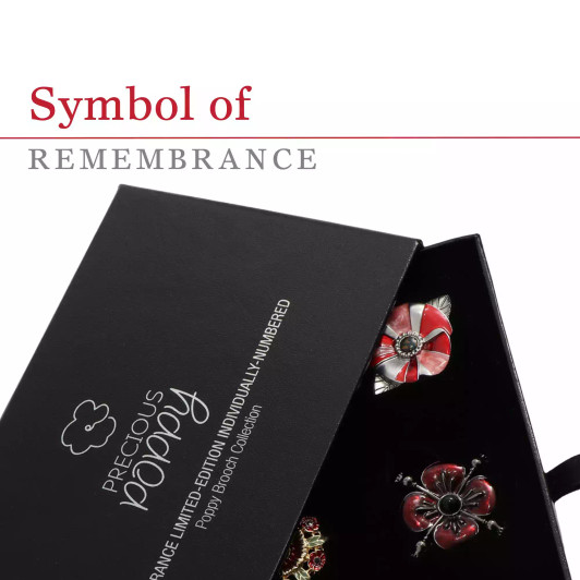 Precious Poppies Limited Edition Brooch Collection