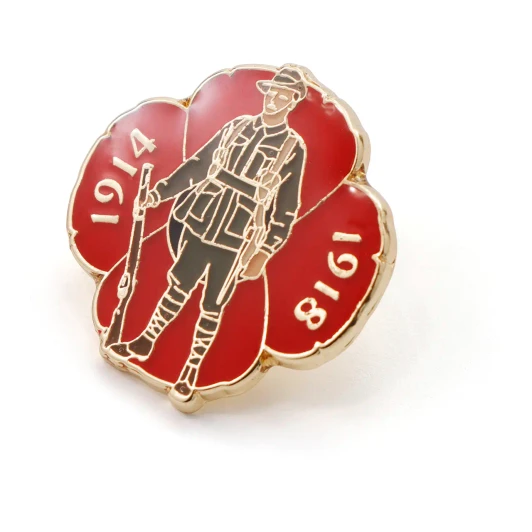 Great War Digger Poppy Badge