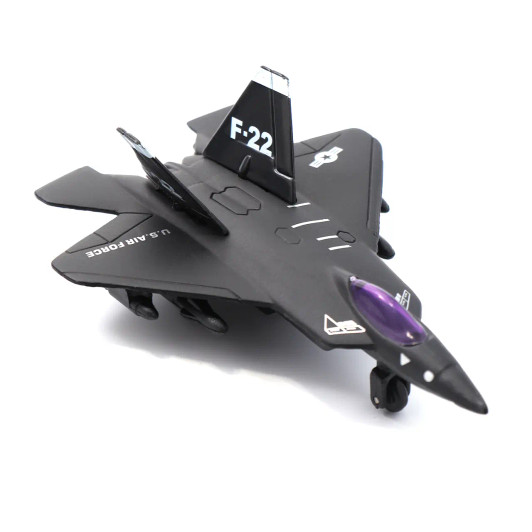 DIE CAST PLANE 4 ASSORTED PULL BACK - F22 Raptor
