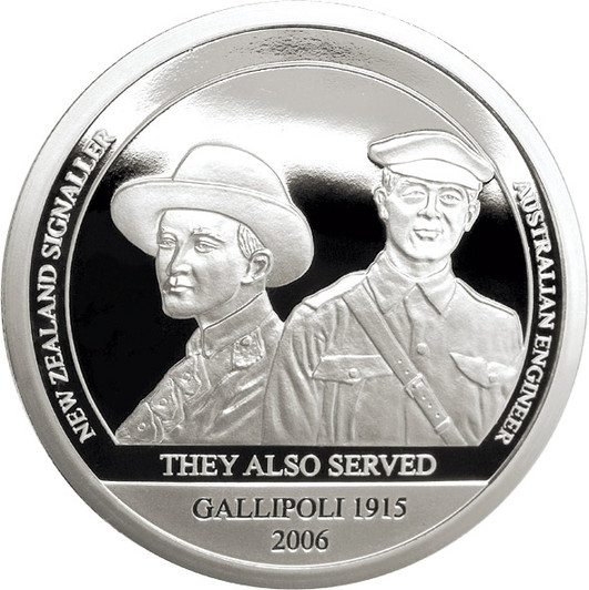 SoG 06 Ltd. Ed. Medallion - They Also Served The Spectacular Sands of Gallipoli 2006 release They Also Served Limited Edition Medallion from the military specialists. Fighting was not the primary role of all the troops at Gallipoli. Signallers s