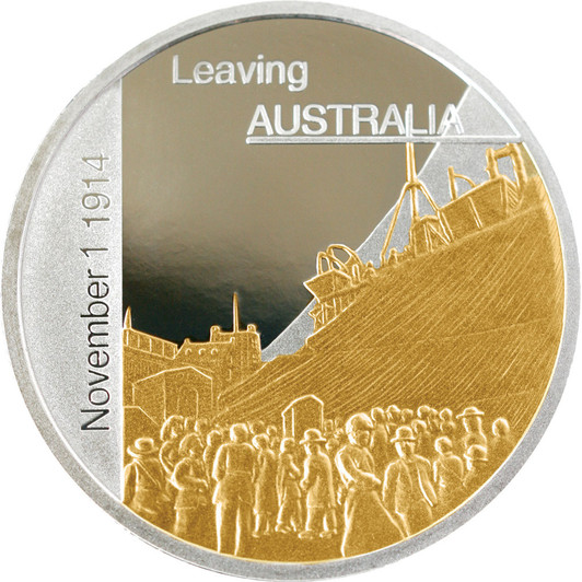 SoG 05 Ltd. Ed. Medallion - Leaving Australia The Stunning Sands of Gallipoli 2005 release Leaving Australia Limited Edition Medallion from the military specialists. As the first troops of the newly formed Australian Imperial Force set sail for w