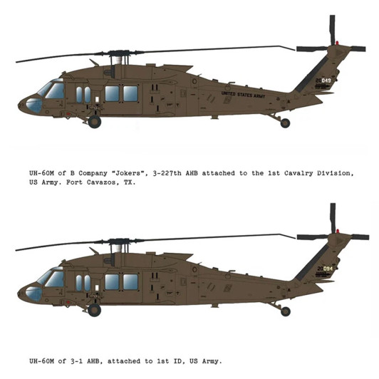 Academy 1/35 UH-60M Black Hawk Helicopter *Aus Decals* Plastic Model Kit