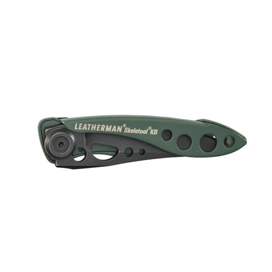 Leatherman Skeletool KB Folding Pocket Knife w/Clip 420HC S/S Blade - OD Green - Box