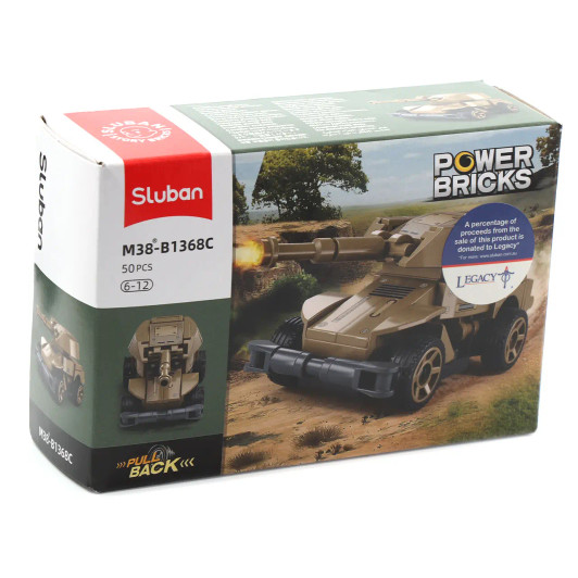 Powerbricks Pull Backs Light Wheeled Tank MK1/1A