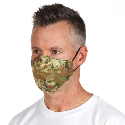 Face Mask - Green Camouflage