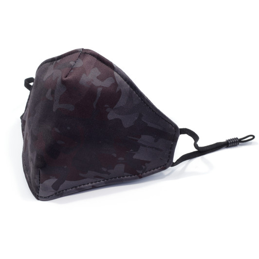Face Mask - Black Camouflage (Kids Size)