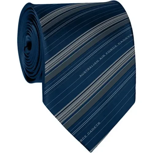 AAFC Tie A stylish woven AAFC polyester tie, order now from the military specialists and show your association. This quality Australian Air Force Cadet tie features multi-colour stripes and the words 'Australi