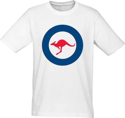 Air Force RAAF Roundel Kids White T-shirt Short Sleeve