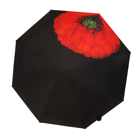 I Remember - Red Poppy Compact Umbrella