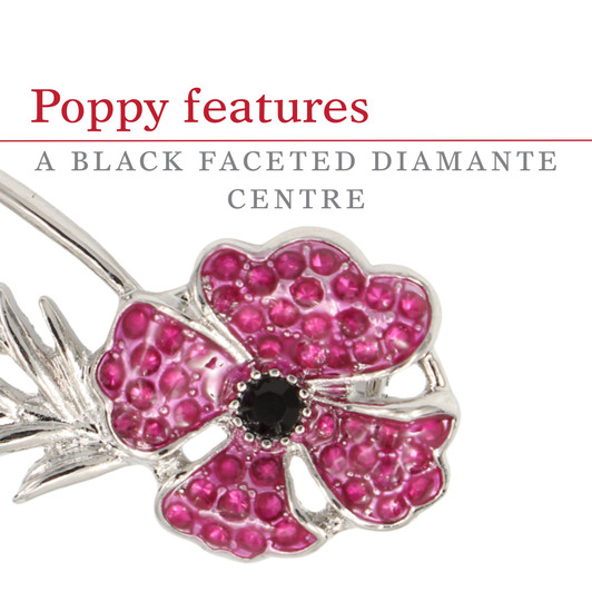 Nature of Remembrance Poppy and Rosemary Limited-Edition Brooch