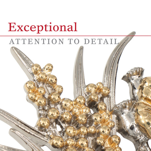 Nature of Remembrance Poppy and Golden Wattle Limited-Edition Brooch