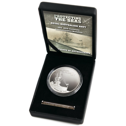 Great War-Royal Australian Navy Ltd Ed Medallion SoG 16 The Royal Australian Navy played a vital role throughout the Great War of 1914-1918. At the outset of war command of Australia's fleet was handed to the British Admiralty and the young R.A.N.'s ships