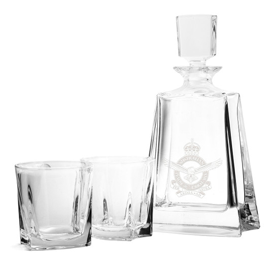 Air Force Bohemia Crystal Whisky Set CIIIR