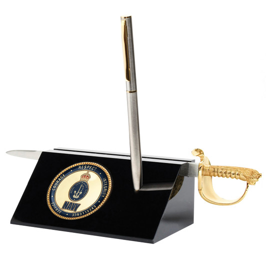 Navy Sword Desk Set CIIIR