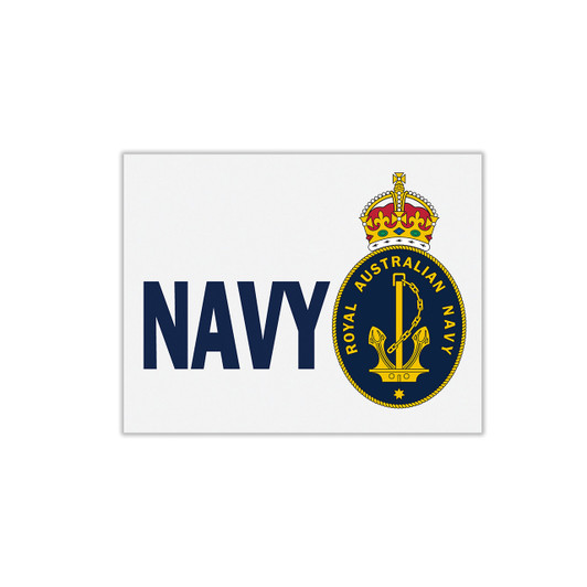 Navy Rectangular Sticker CIIIR