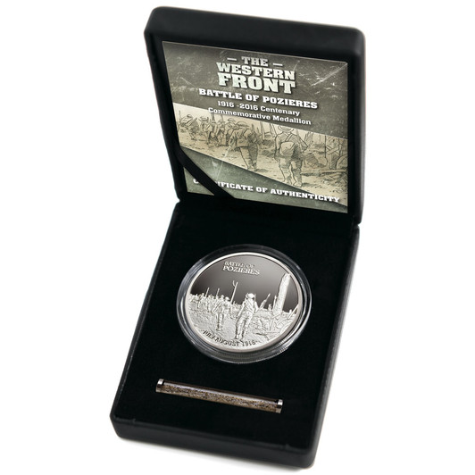 Great War-Battle of Pozieres Ltd Ed Medallion SoG 16 Pozieres, a small village in the Somme valley in France, was the scene of bitter and costly fighting for the 1st, 2nd and 4th Australian Divisions of the A.I.F. On 23 July 1916 the village was capture