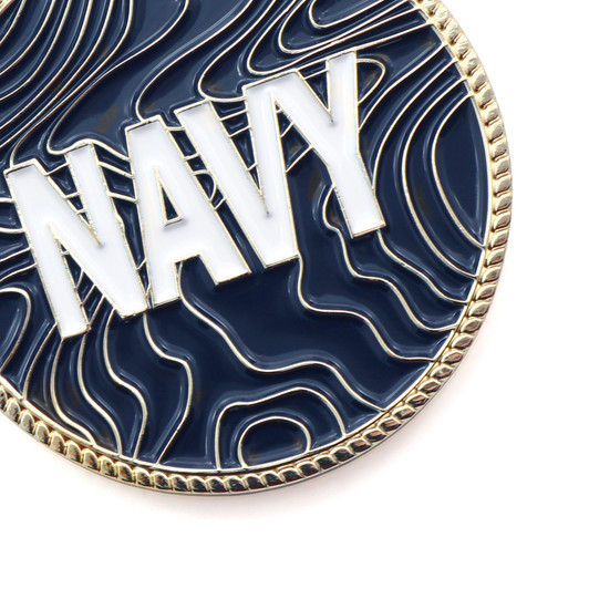 Navy Medallion In Block CIIIR